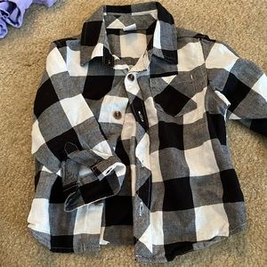 Plaid toddler shirt